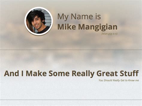 New Self Promo By Mike Mangigian On Dribbble