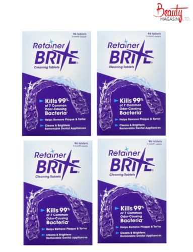 Retainer Brite 6 Month Supply 192 Tablets On Sale New Formulation