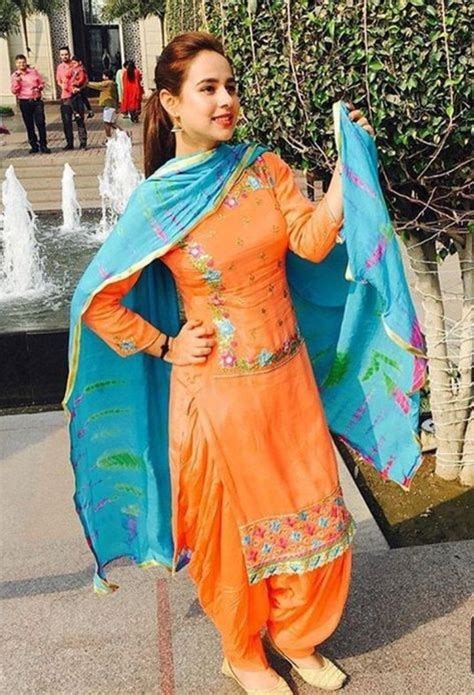 Radhikanurag ️ Latest Punjabi Suits Orange Suit Punjabi Salwar Suits