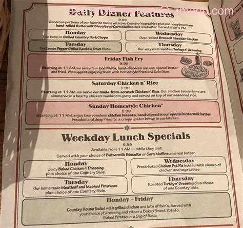 Patrons can easily travel here from spanish trace, shelton beach estates, oakleigh estates and college woods. Online Menu of Cracker Barrel Old Country Store Restaurant ...