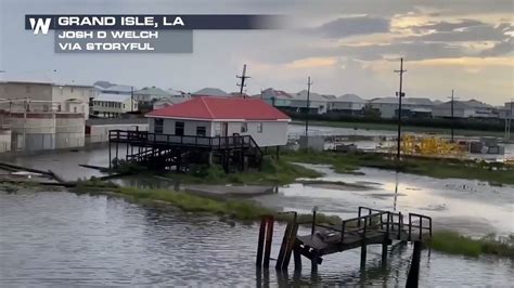 Weathernation On Twitter Grand Isle La Took A Beating During