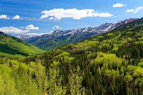 Red Mountain Pass Along The San Juan Skyway Stock Photo Image Of