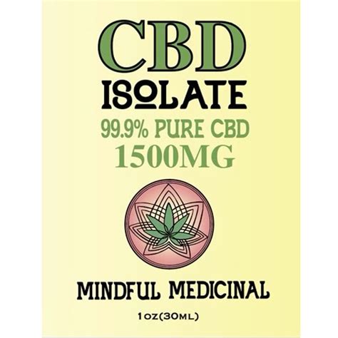 1500mg Cbd Isolate Mindful Medicinal Sarasota