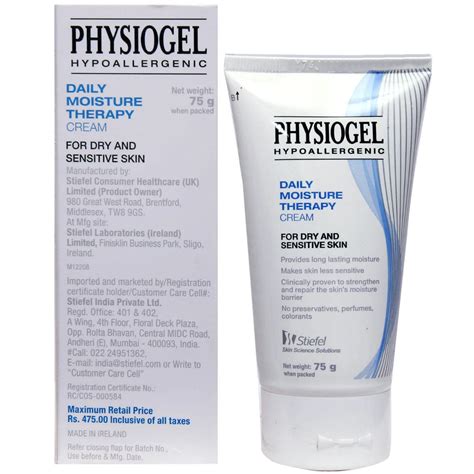 Physiogel Hypoallergenic Daily Moisture Therapy Cream Uses Side