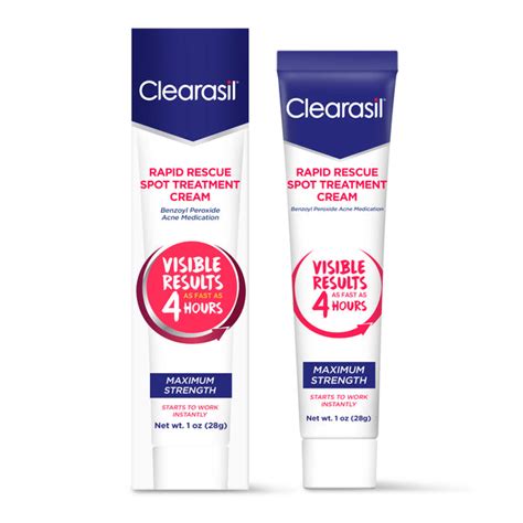 Clearasil Benzoyl Peroxide Acne Cream Clearasil Us