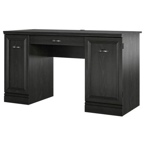 Ameriwood Home Delaney Double Pedestal Desk In Black Oak 1 Kroger