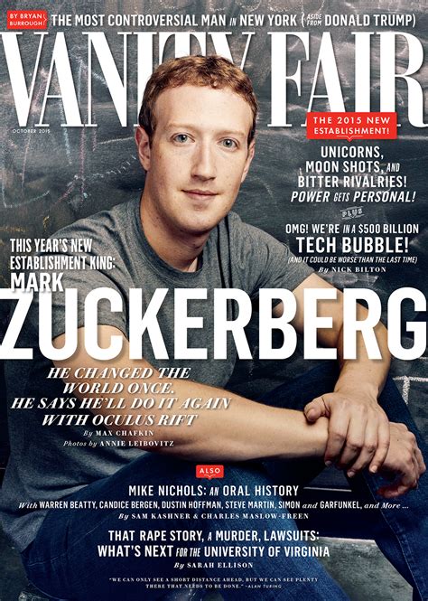 Mark Zuckerberg Tops The 2015 New Establishment List October Vanity