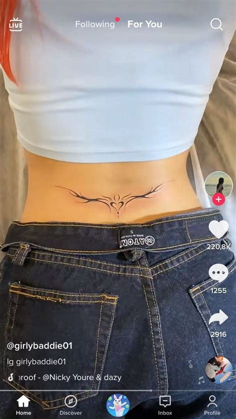 Cute Tramp Stamp Tatoos For Womens Lower Back Tattoos Butterfly Tramp