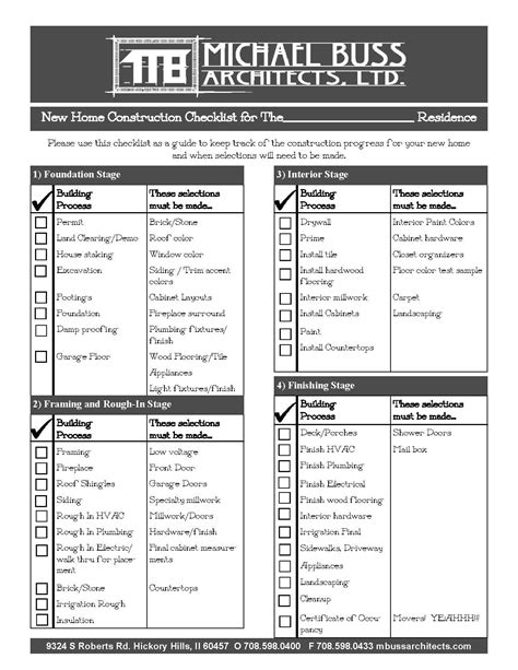 Keep Track Of Your Home Construction Project With Our Checklist Found