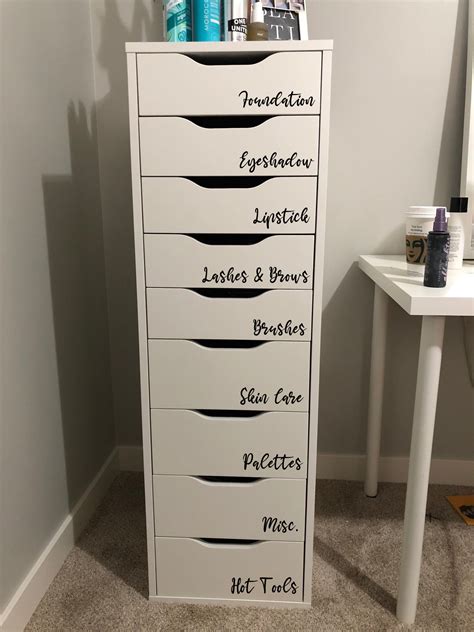 Makeup Organizer Label Decals Makeup Labels For Storage And Etsy