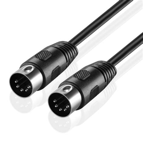 Midi Cable 15ft 5 Pin Din Male Audio Midi To Midi Connector