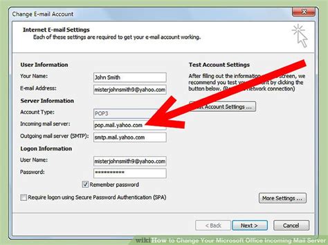 How To Change Your Microsoft Office Incoming Mail Server 7 Steps