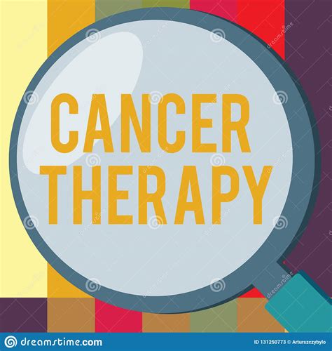 Word Writing Text Cancer Therapy Business Concept For Treatment Of