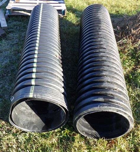 2 Plastic Culverts 75 And 15id Fair Albrecht Auction Service
