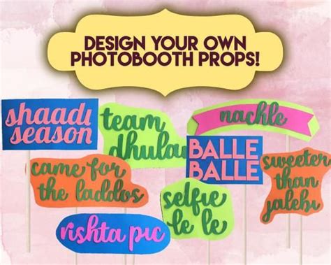 Indian Desi Pakistani Wedding Photobooth Props Etsy Wedding Photo Booth Props Photo Booth