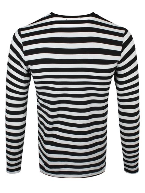 Run And Fly Striped Black And White Long Sleeved T Shirt Buy Online At