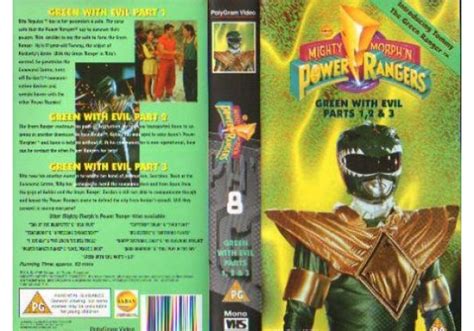 Mighty Morphin Power Rangers Green With Evil Parts On