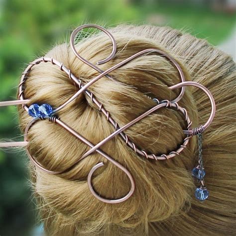 Antique Copper Hair Slide Hair Barrette Hair Pin Hair Clip Etsy