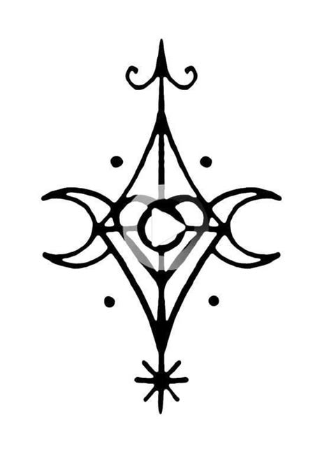 a sigil for the protection of the vulnerable wiccan symbols wiccan tattoos wicca tattoo