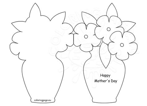 Personalize with your own message, photos and stickers. Happy Mother's Day card template - Coloring Page