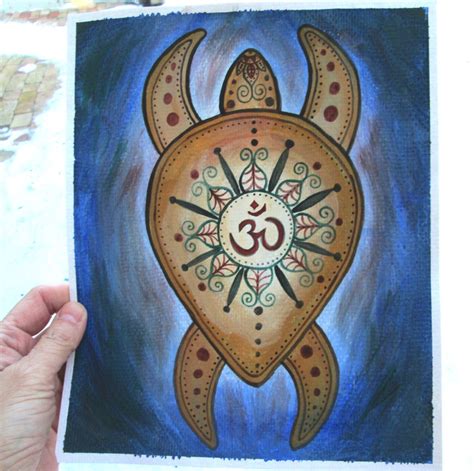 Sea Turtle Painting Original Art Giclee Print Spiritual
