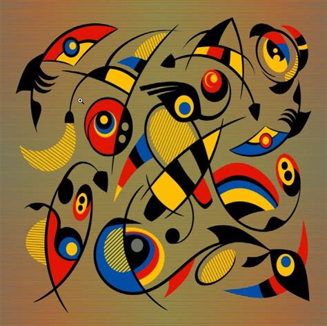 A Brilliantly Colourful Image From Joan Miro Arte On Line Joan Miró I