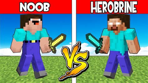 Minecraft Noob Vs Pro Noob Versus Herobrine Battle Animation Youtube