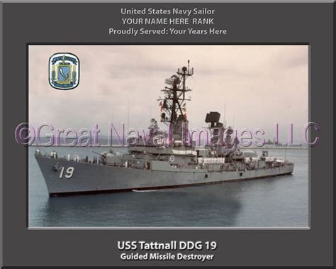 Uss Tattnall Ddg 19 Personalized Navy Ship Photo ⋆ Us Navy Veteran