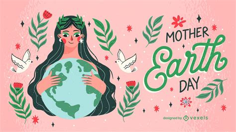Descarga Vector De Diseño De Ilustración Del Día De La Madre Tierra