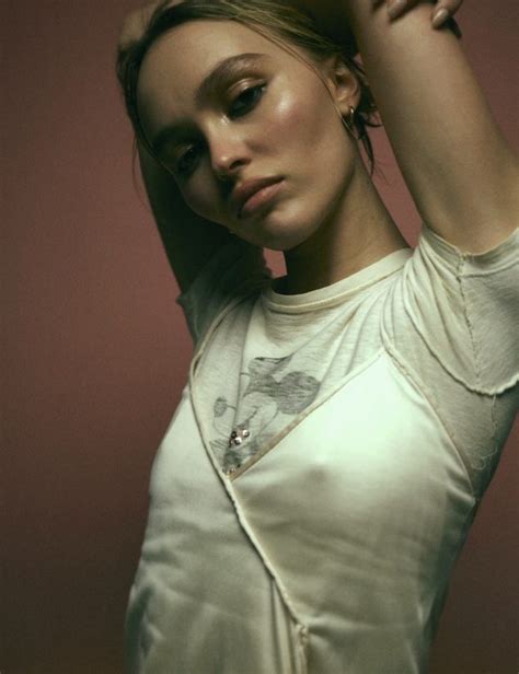 Lily Rose Depp Exposed Tiny Tits Braless In I D Magazine Photos