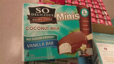 store bought low carb ice cream bars 3g effective carbs made with coconut milk but has no