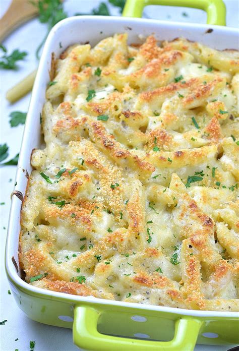 Chicken Alfredo Bake A Simple Chicken And Pasta Comfort Food Recipe