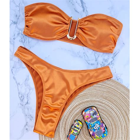 New Sexy Bikini Women Swimwear Female Swimsuit Two Pieces Bikini Set Padded Bather Bathing Suit