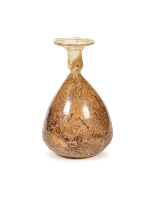 Lot Ancient Roman Egypt Glass Bottle C2nd Century Ad