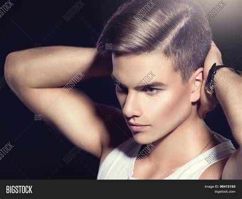 Fortunately, all these cute long and short haircuts for boys just give kids the. Handsome Young Man. Image & Photo (Free Trial) | Bigstock