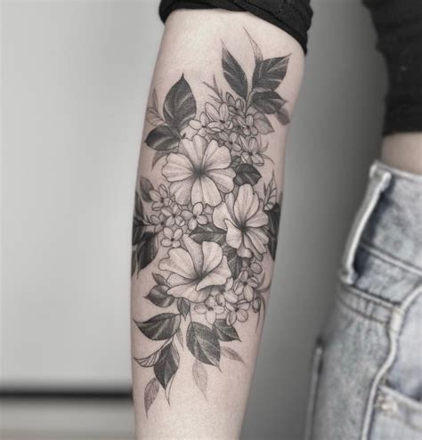 Violet Flower Tattoos White Flower Tattoos Iris Flower Tattoo Black