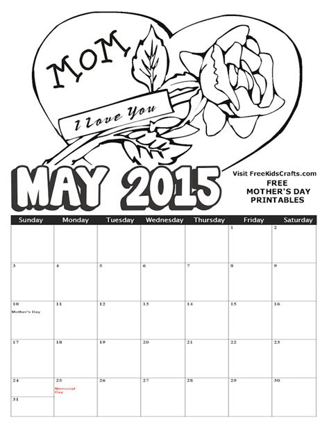Monthly Calendar Coloring Pages Download And Print For Free