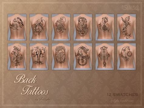 Trillyke Back Tattoos Sims 4 Tattoos Back Tattoos Sims 4 Blog