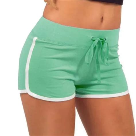 Softu Hot Shorts Women Summer Casual Drawstring Shorts Loose Cotton