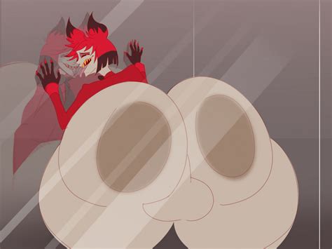 Rule 34 Alastor Hazbin Hotel Backsack Balls Bent Over Butt Focus