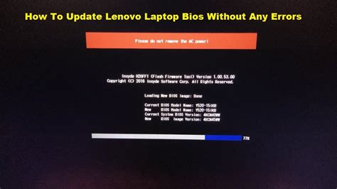How To Update Lenovo Bios Update Youtube
