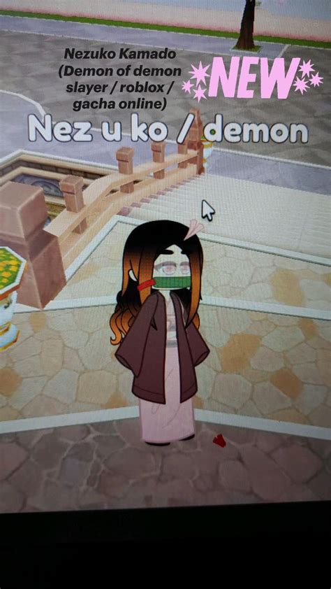 Nezuko Kamado Demon Of Demon Slayer Roblox Gacha Online In 2022