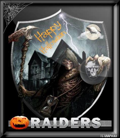 Happy Halloween Raidernation Raiders Stuff Nfl Oakland Raiders Raiders