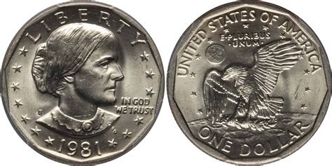 1981 s susan b anthony dollar bu uncirculated mint state sba $1 us coin. 1981 S Susan B Anthony Dollar Value - Coin HELP