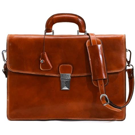Milano Italian Leather Briefcase Bag Fenzo Italian Bags