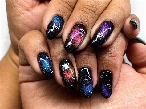 Updated 45 Detailed Astrology Nails Designs October 2020