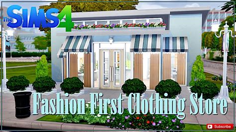 Fashion First Retail Store Speed Build No Cc The Sims 4