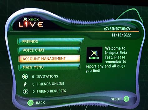 Glad That Insignia Brought Back The Original Xbox Live Baby Time For