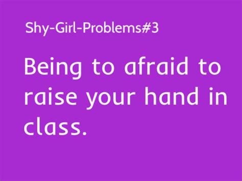 Shy Girl Promblems