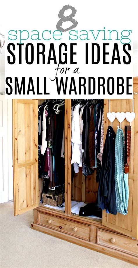 Are you stuck living in a bedroom the size of a shoebox?! 8 Amazing Space Saving Storage Ideas for a Small Wardrobe ...